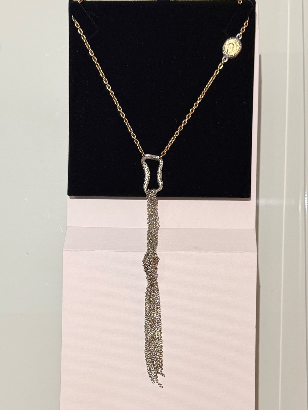 TAT2 Designs Gold & Silver Tone Tassel Pendant Necklace